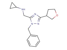N-{[1-benzyl-3-(tetrahydrofuran-3-yl)-1H-1,2,4-triazol-5-yl]methyl}cyclopropanamine