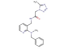 N-({2-[benzyl(methyl)amino]pyridin-3-yl}methyl)-2-(5-methyl-1H-tetrazol-1-yl)acetamide