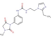 N-[2-(2-ethyl-1H-imidazol-1-yl)ethyl]-N'-[3-(3-methyl-2,5-dioxoimidazolidin-1-yl)phenyl]urea