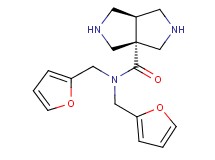 cis-N,N-bis(2-furylmethyl)hexahydropyrrolo[3,4-c]pyrrole-3a(1H)-carboxamide