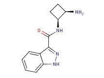 N-[(1S*,2R*)-2-aminocyclobutyl]-1H-indazole-3-carboxamide