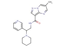 6-methyl-N-(2-piperidin-1-yl-2-pyridin-3-ylethyl)pyrazolo[1,5-a]pyrimidine-3-carboxamide