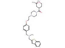 (1-benzothien-2-ylmethyl)[4-(2-{4-[(2,2-dimethyltetrahydro-2H-pyran-4-yl)carbonyl]-1-piperazinyl}ethoxy)benzyl]methylamine