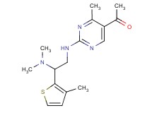 1-(2-{[2-(dimethylamino)-2-(3-methyl-2-thienyl)ethyl]amino}-4-methylpyrimidin-5-yl)ethanone