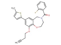 9-(3-butyn-1-yloxy)-4-(2-fluorobenzoyl)-7-(5-methyl-2-thienyl)-2,3,4,5-tetrahydro-1,4-benzoxazepine