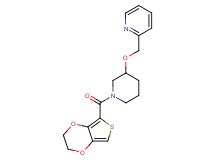 2-({[1-(2,3-dihydrothieno[3,4-b][1,4]dioxin-5-ylcarbonyl)-3-piperidinyl]oxy}methyl)pyridine