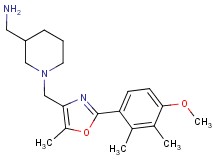 1-(1-{[2-(4-methoxy-2,3-dimethylphenyl)-5-methyl-1,3-oxazol-4-yl]methyl}piperidin-3-yl)methanamine