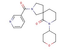 2-(3-pyridinylcarbonyl)-7-(tetrahydro-2H-pyran-4-yl)-2,7-diazaspiro[4.5]decan-6-one