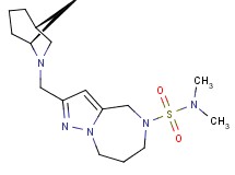 2-[(1R*,5S*)-6-azabicyclo[3.2.1]oct-6-ylmethyl]-N,N-dimethyl-7,8-dihydro-4H-pyrazolo[1,5-a][1,4]diazepine-5(6H)-sulfonamide