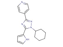 4-[1-cyclohexyl-5-(1H-pyrrol-2-yl)-1H-1,2,4-triazol-3-yl]pyridine