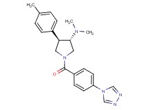 (3S*,4R*)-N,N-dimethyl-4-(4-methylphenyl)-1-[4-(4H-1,2,4-triazol-4-yl)benzoyl]-3-pyrrolidinamine