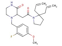 3-[2-(2,2-diallyl-1-pyrrolidinyl)-2-oxoethyl]-4-(2-fluoro-4-methoxybenzyl)-2-piperazinone