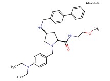 (4S)-4-[(4-biphenylylmethyl)amino]-1-[4-(diethylamino)benzyl]-N-(2-methoxyethyl)-L-prolinamide