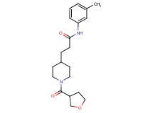 N-(3-methylphenyl)-3-[1-(tetrahydro-3-furanylcarbonyl)-4-piperidinyl]propanamide