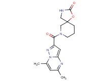 7-[(5,7-dimethylpyrazolo[1,5-a]pyrimidin-2-yl)carbonyl]-1-oxa-3,7-diazaspiro[4.5]decan-2-one