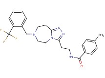 4-methyl-N-(2-{7-[2-(trifluoromethyl)benzyl]-6,7,8,9-tetrahydro-5H-[1,2,4]triazolo[4,3-d][1,4]diazepin-3-yl}ethyl)benzamide