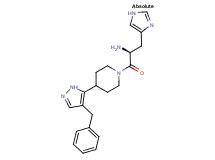 (2S)-1-[4-(4-benzyl-1H-pyrazol-5-yl)piperidin-1-yl]-3-(1H-imidazol-4-yl)-1-oxopropan-2-amine