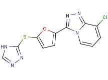 8-chloro-3-[5-(4H-1,2,4-triazol-3-ylthio)-2-furyl][1,2,4]triazolo[4,3-a]pyridine