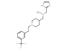 (1H-imidazol-2-ylmethyl)methyl[(1-{2-[3-(trifluoromethyl)phenyl]ethyl}piperidin-4-yl)methyl]amine