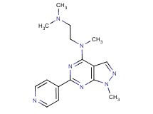 N,N,N'-trimethyl-N'-[1-methyl-6-(4-pyridinyl)-1H-pyrazolo[3,4-d]pyrimidin-4-yl]-1,2-ethanediamine