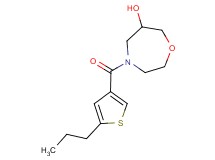 4-[(5-propyl-3-thienyl)carbonyl]-1,4-oxazepan-6-ol