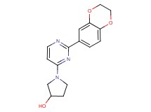 1-[2-(2,3-dihydro-1,4-benzodioxin-6-yl)pyrimidin-4-yl]pyrrolidin-3-ol