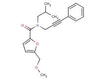 N-isobutyl-5-(methoxymethyl)-N-(3-phenylprop-2-yn-1-yl)-2-furamide