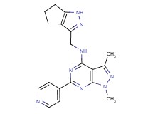 1,3-dimethyl-6-(4-pyridinyl)-N-(1,4,5,6-tetrahydrocyclopenta[c]pyrazol-3-ylmethyl)-1H-pyrazolo[3,4-d]pyrimidin-4-amine