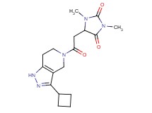 5-[2-(3-cyclobutyl-1,4,6,7-tetrahydro-5H-pyrazolo[4,3-c]pyridin-5-yl)-2-oxoethyl]-1,3-dimethyl-2,4-imidazolidinedione