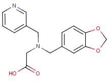 [(1,3-benzodioxol-5-ylmethyl)(pyridin-3-ylmethyl)amino]acetic acid