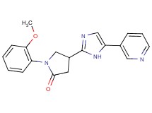 1-(2-methoxyphenyl)-4-[5-(3-pyridinyl)-1H-imidazol-2-yl]-2-pyrrolidinone