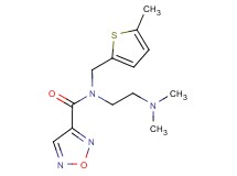 N-[2-(dimethylamino)ethyl]-N-[(5-methyl-2-thienyl)methyl]-1,2,5-oxadiazole-3-carboxamide