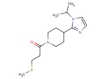 4-(1-isopropyl-1H-imidazol-2-yl)-1-[3-(methylthio)propanoyl]piperidine