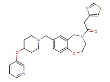 7-{[4-(3-pyridinyloxy)-1-piperidinyl]methyl}-4-(1,3-thiazol-4-ylacetyl)-2,3,4,5-tetrahydro-1,4-benzoxazepine