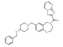7-{[4-(benzyloxy)-1-piperidinyl]methyl}-4-([1,2,4]triazolo[1,5-a]pyrimidin-2-ylcarbonyl)-2,3,4,5-tetrahydro-1,4-benzoxazepine