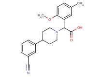 [4-(3-cyanophenyl)piperidin-1-yl](2-methoxy-5-methylphenyl)acetic acid