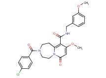 3-(4-chlorobenzoyl)-9-methoxy-N-(3-methoxybenzyl)-7-oxo-1,2,3,4,5,7-hexahydropyrido[1,2-d][1,4]diazepine-10-carboxamide