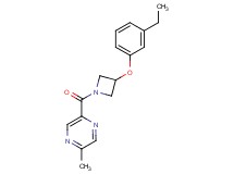 2-{[3-(3-ethylphenoxy)-1-azetidinyl]carbonyl}-5-methylpyrazine