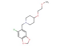 1-[(6-chloro-1,3-benzodioxol-5-yl)methyl]-4-(2-methoxyethoxy)piperidine