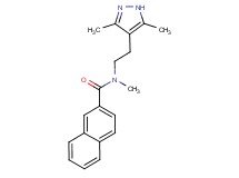 N-[2-(3,5-dimethyl-1H-pyrazol-4-yl)ethyl]-N-methyl-2-naphthamide
