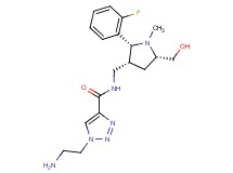 1-(2-aminoethyl)-N-{[(2R*,3R*,5S*)-2-(2-fluorophenyl)-5-(hydroxymethyl)-1-methylpyrrolidin-3-yl]methyl}-1H-1,2,3-triazole-4-carboxamide