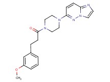 6-{4-[3-(3-methoxyphenyl)propanoyl]piperazin-1-yl}imidazo[1,2-b]pyridazine