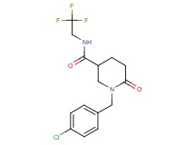 1-(4-chlorobenzyl)-6-oxo-N-(2,2,2-trifluoroethyl)-3-piperidinecarboxamide