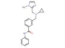 3-({cyclopropyl[(1-methyl-1H-imidazol-2-yl)methyl]amino}methyl)-N-phenylbenzamide