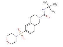 N-(tert-butyl)-6-(morpholin-4-ylsulfonyl)-3,4-dihydroisoquinoline-2(1H)-carboxamide