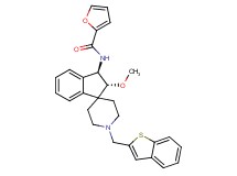 N-[(2R*,3R*)-1'-(1-benzothien-2-ylmethyl)-2-methoxy-2,3-dihydrospiro[indene-1,4'-piperidin]-3-yl]-2-furamide