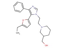 (1-{2-[5-(5-ethyl-2-furyl)-4-phenyl-1H-imidazol-1-yl]ethyl}piperidin-3-yl)methanol