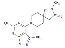 8-(3,6-dimethylisoxazolo[5,4-d]pyrimidin-4-yl)-2-methyl-2,8-diazaspiro[4.5]decan-3-one