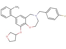 4-(4-fluorobenzyl)-7-(2-methylphenyl)-9-(tetrahydro-3-furanyloxy)-2,3,4,5-tetrahydro-1,4-benzoxazepine