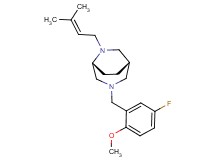 (1S*,5R*)-3-(5-fluoro-2-methoxybenzyl)-6-(3-methyl-2-buten-1-yl)-3,6-diazabicyclo[3.2.2]nonane